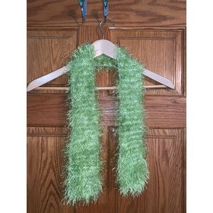 Light Green Fuzzy Scarf